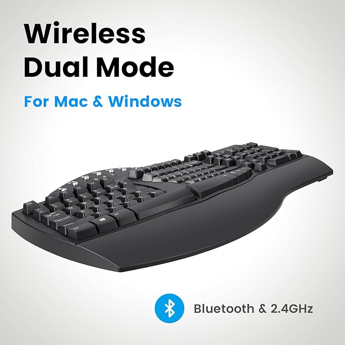 Perixx Periboard-612B Wireless Ergonomic Split Keyboard - Image 4