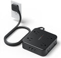 TESSAN Surge Protector Flat Plug Power Strip, 8 AC Outlets, 3 USB Charger 3 by TESSAN