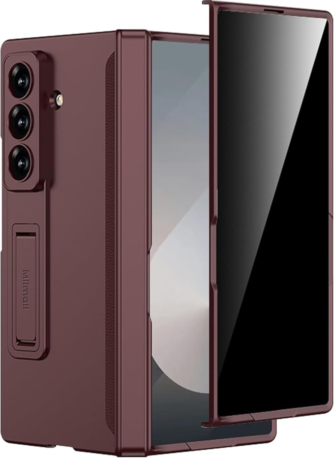 Miimall for Fold 7 Case with Privacy Screen Protector, Z Fold 7 Phone Case Stand by Miimall
