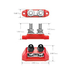Recoil S2P-38 Bus Bar 250A Power Distribution Block Busbar Dual 3/8” Studs - Image 5