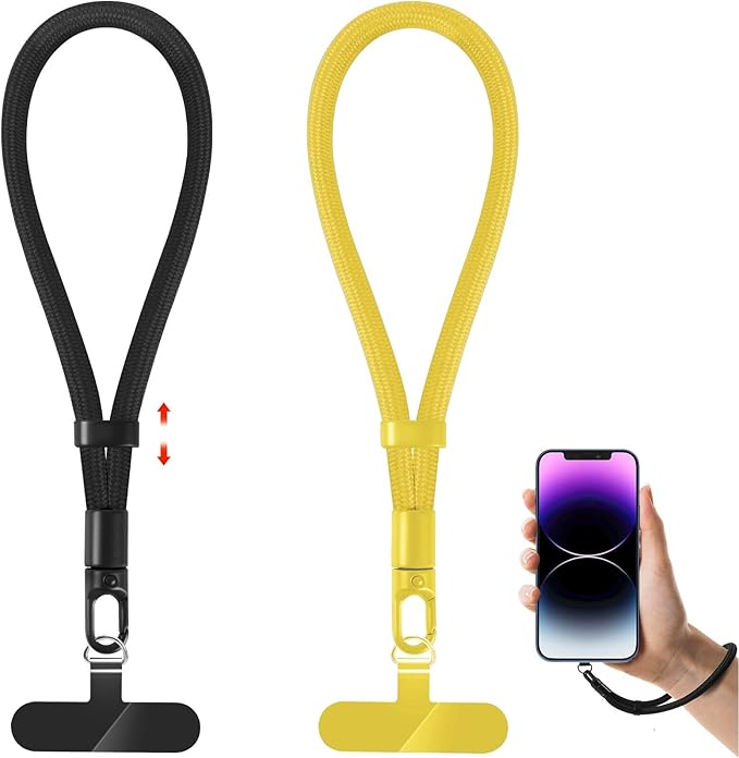 Phone Lanyard, 2 Pack Adjustable Cell Phone Lanyard Strap, Hand Wrist Strap by knIykmr