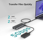 13-in-1 USB C Docking Station: Triple 4K Display, 100W Power Delivery, 5Gbps - Image 6