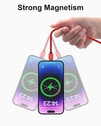 Magnetic Charging Cable 3A Fast Charging 3 in 1 Magnetic Phone Charger - Image 5