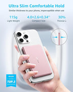 “Air” Power Bank for MagSafe 5000mAh, Ultra Slim Magnetic Wireless Portable - Image 2