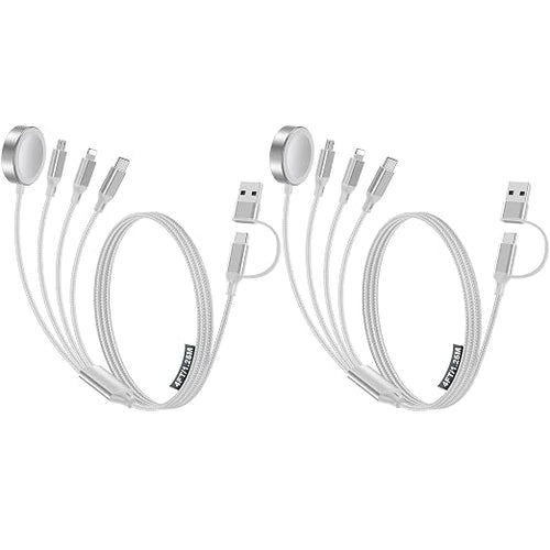 4-in-2 Multi Charging Cable for Apple Watch Charger/Samsung/iPhone Charger by HitfineLLC