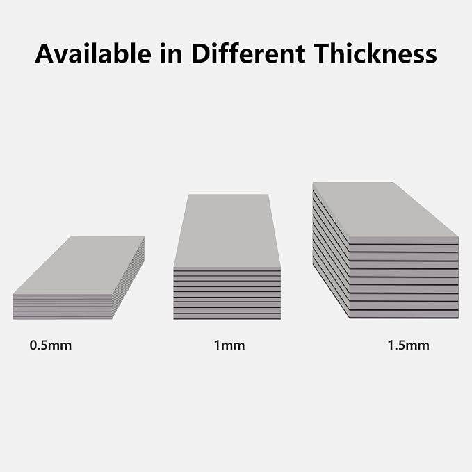 UCEC 30PCS Thermal Pads GPU, 2.6 x 0.8 Inch Reusable Silicone CPU Thermal Pad - Image 2