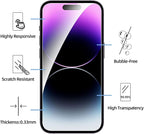 NEW'C 3 Pack Designed for iPhone 14 Pro Max Screen Protector, Enhanced Tempered - Image 2