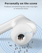 XIAOWTEK Wireless Earbuds, 2026 Bluetooth 5.4 Headphones Bass Stereo Ear Buds - Image 5