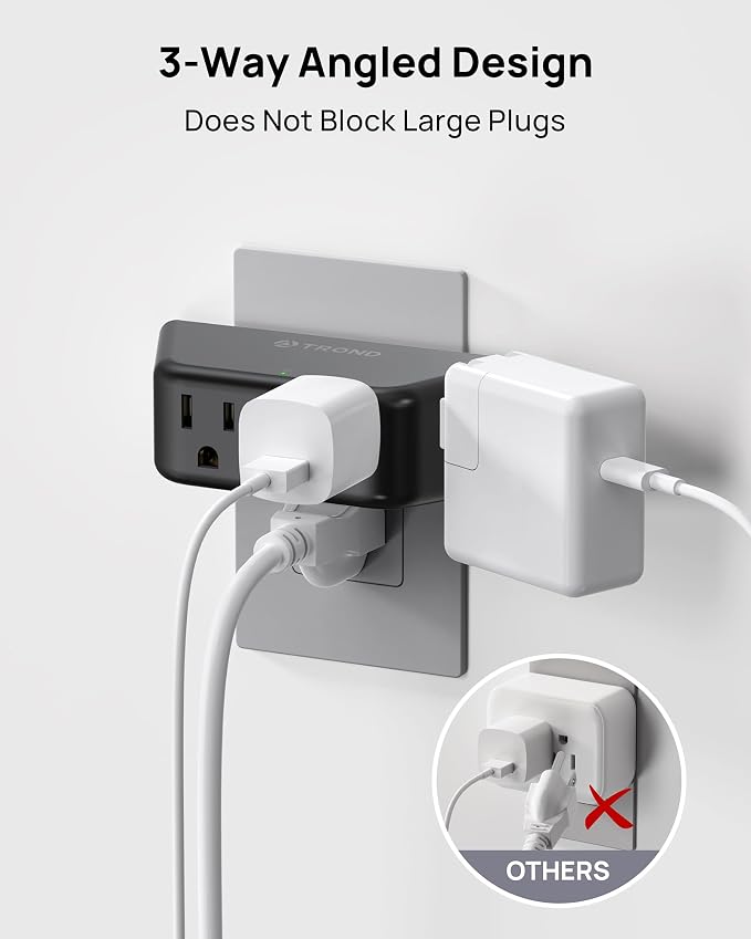 TROND Outlet Extender Surge Protector 2 Pack - Image 3