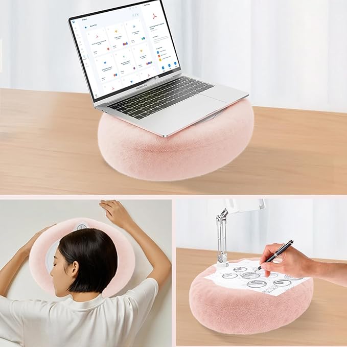 Pillow Stand Holder for Kindle Tablet iPad, Plush Mobile Phone Stand - Image 3