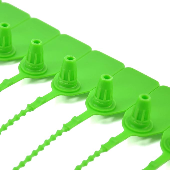 Leadseals 100 Green Plastic Tamper Seals, Zip Ties - Image 4