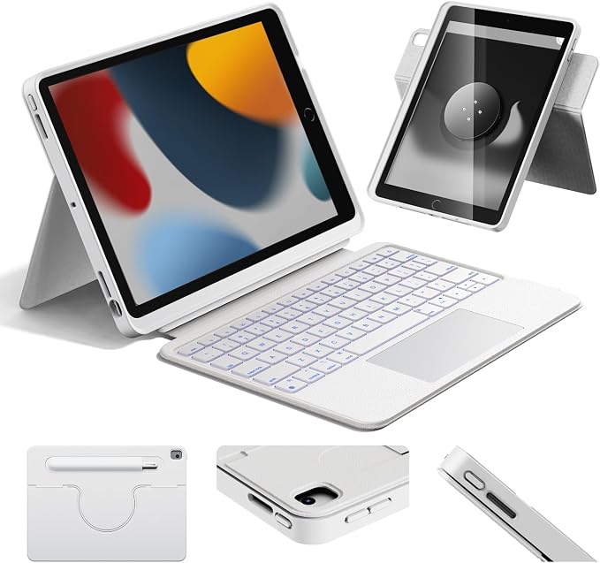 HOU Combo Keyboard Case for iPad 9th Generation/8th Gen/7th Gen/iPad Air 3/Pro by HOU