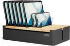 Prosumer's Choice Black Wooden Charging Station Organizer by ProsumersChoice