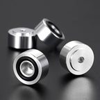 Facmogu 4PCS Silver Aluminum Alloy Speaker Isolation Feet, Turntable Isolation - Image 3