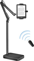 Kindle Floor Stand with Remote Page Turner, Tablet Stand with 11lb Stable Base by VoltifyMax