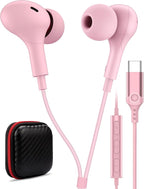 USB C Headphone for Samsung S26 S25 FE S24 A16 A17 Wired Earbuds Magnetic by AFGHOA