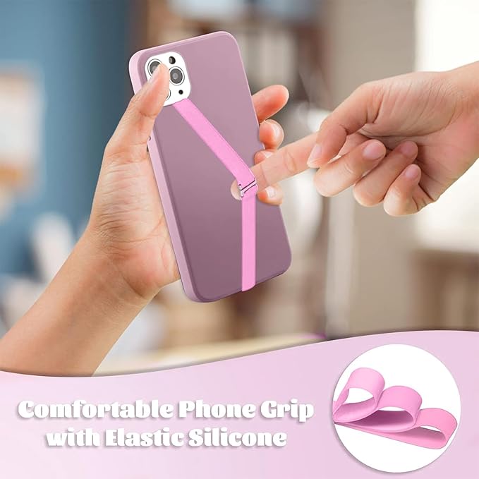 TEAMOLA 3pcs Silicone Phone Grip Holder Strap - Image 2