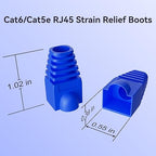 CableGeeker 100-Pack Cat6 / Cat5e RJ45 Strain Relief Boots, RJ45 Boot, Cat 6 - Image 2