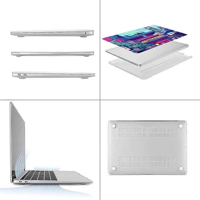 Compatible with MacBook Air 13.3 13.6 Inch Case 2022 2021 2020 2019 Plastic - Image 3