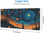 Gaming Mouse Pad, Large Non-Slip Rubber Base Mousepad, Keyboard Mouse Mat - Image 4