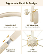 USB Headset with Microphone for PC, On-Ear Computer Laptop Headphones with - Image 4