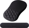 Mouse Pad Wrist Support, Laokiiy 2 in1 Keyboard Wrist Rest+ Ergonomic Mouse Pad by Laokiiy