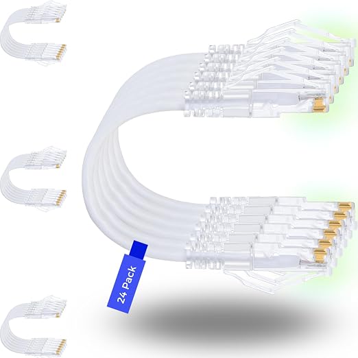 Rapink Patch Cables Cat6/ Cat6a 3ft Slim, Cat6a Ethernet Patch Cable 10G Support by Rapink