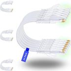 Rapink Patch Cables Cat6/ Cat6a 10ft Slim, Cat6a Ethernet Patch Cable 10G by Rapink