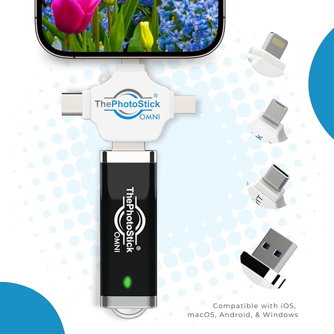 ThePhotoStick® Omni 128GB USB Flash Drive & Memory Stick – Automatic Photo & - Image 8
