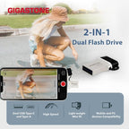 GIGASTONE 32GB Nano Luxus Dual Drive, Z50 USB 3.2 Gen 1, 2-in-1 USB-A & Type-C - Image 4