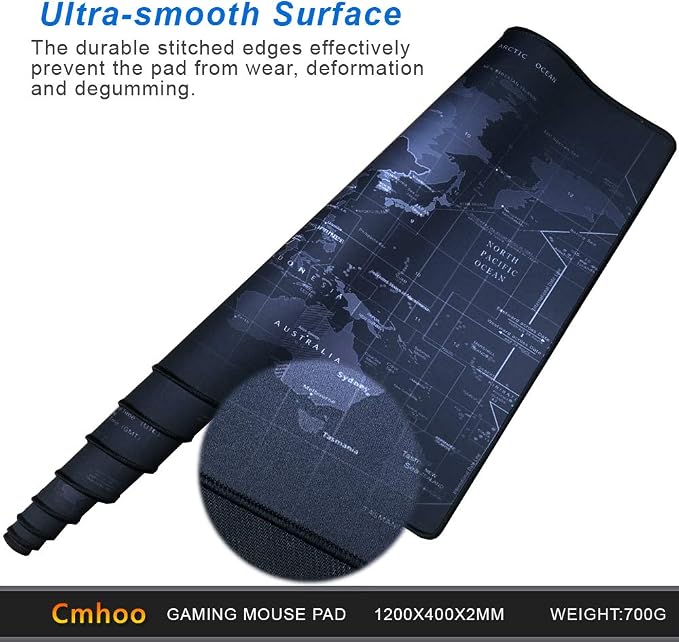 Gaming Mouse Pad Large Anti-Slip Rubber Base Size 47.2x15.7 in - Image 4
