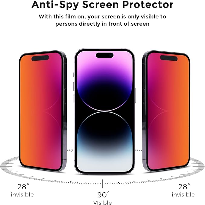 For iPhone 15 pro max privacy screen protector - Image 2