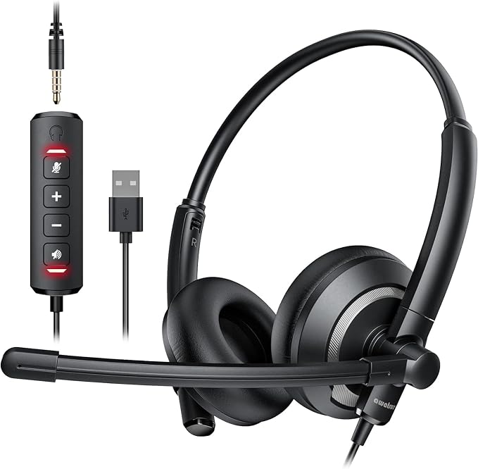 Computer USB Headset with Microphone by awatrue