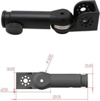 Tripod Mount Adapter and 3/8" 1/4" Bracket Block Cube 180 Swivel Rotation - Image 5