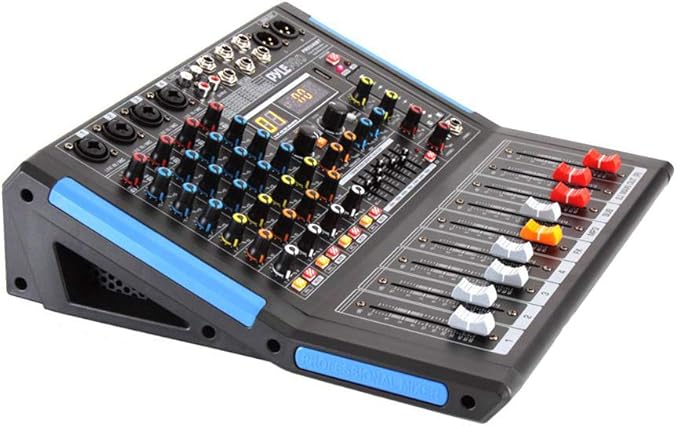 Pyle 4-Channel Bluetooth Studio Audio Mixer-DJ Sound Controller Interface by PyleUSA