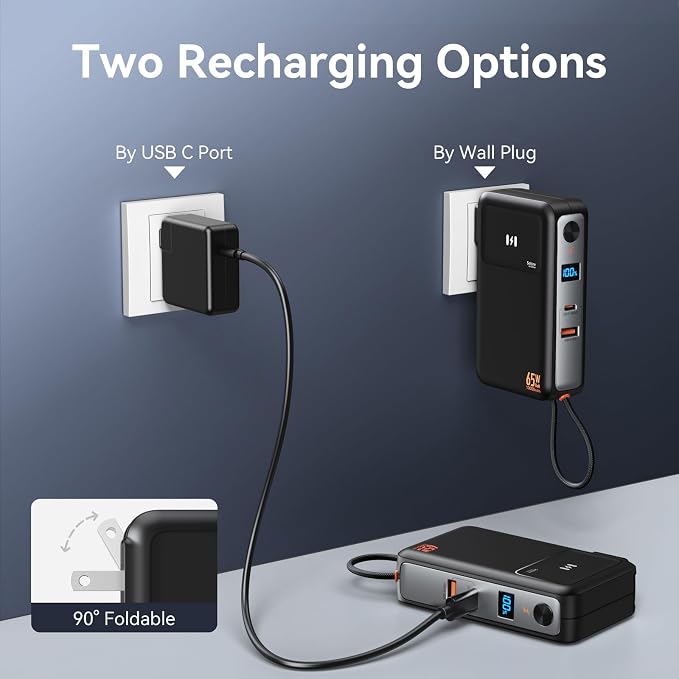 Fast Charging Portable Charger Power Bank 10, 000mAh PD35W USB-C Battery Pack - Image 4
