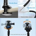 30 Inch Webcam Stand Camera Mount, Upgraded Thick Base Flexible Gooseneck - Image 2