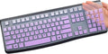 Silicone Keyboard Cover for Logitech K120 & MK120 Ergonomic Desktop USB Wired by MUBUY