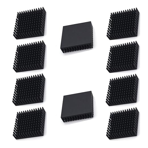 Aluminum Heatsink Chipset Heat Radiator Cooling Fin Heatsink 40mm x 40mm x 11mm by bnafes