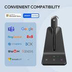 Yealink DECT Wireless Headset WH63 E2 UC, Zoom Teams Certified, Single Ear - Image 6