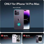 ESR for iPhone 14 Pro Max Screen Protector Set, 3 Tempered-Glass Screen - Image 8