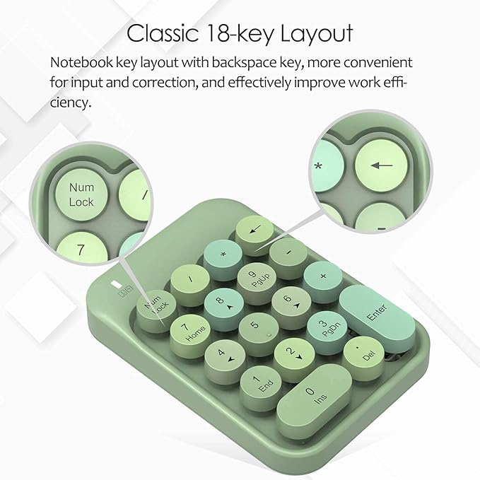FELICON Wireless Numeric Keypad 18 Keys - Image 3
