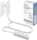 Saker Outlet Concealer Power Strip | 5ft Flat Plug Extension Cord by Saker