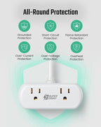 SUPERDANNY Power Strip with USB, Mini Desktop Charging Station with 2 - Image 7