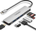 USB C Hub Multiport Adapter - 7 in 1 Portable Space Aluminum Dongle by ThanBao