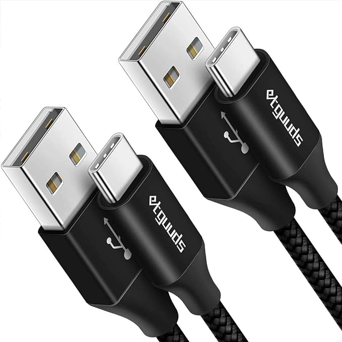 Long USB C Cable, etguuds Fast Charging USB A to Type C Charger Cable Braided by etguuds