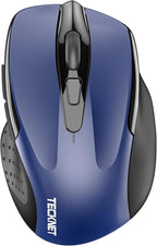 TECKNET Wireless Mouse Silent 4800 DPI Computer USB A & Bluetooth Mouse 6 by Tecknet