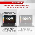 Magnetic Laptop Privacy Screen 14 Inch 16:9 - Image 3