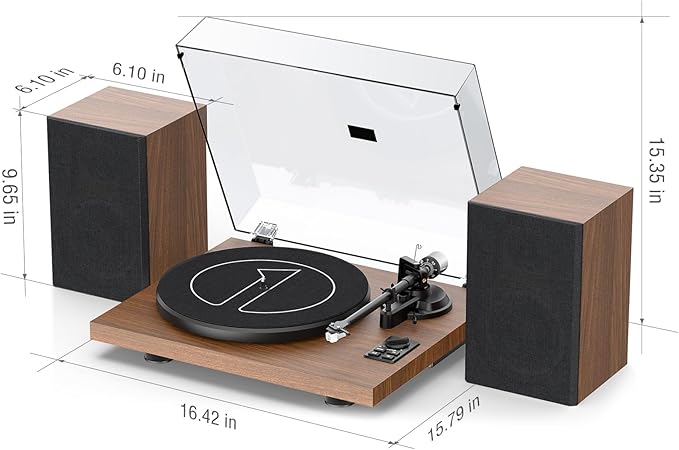 1 by ONE Bluetooth Turntable HiFi System - Image 8