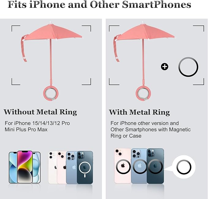 Magnetic Umbrella Phone Stand for Sun Protection, Adjustable Sun Shade Shield - Image 8